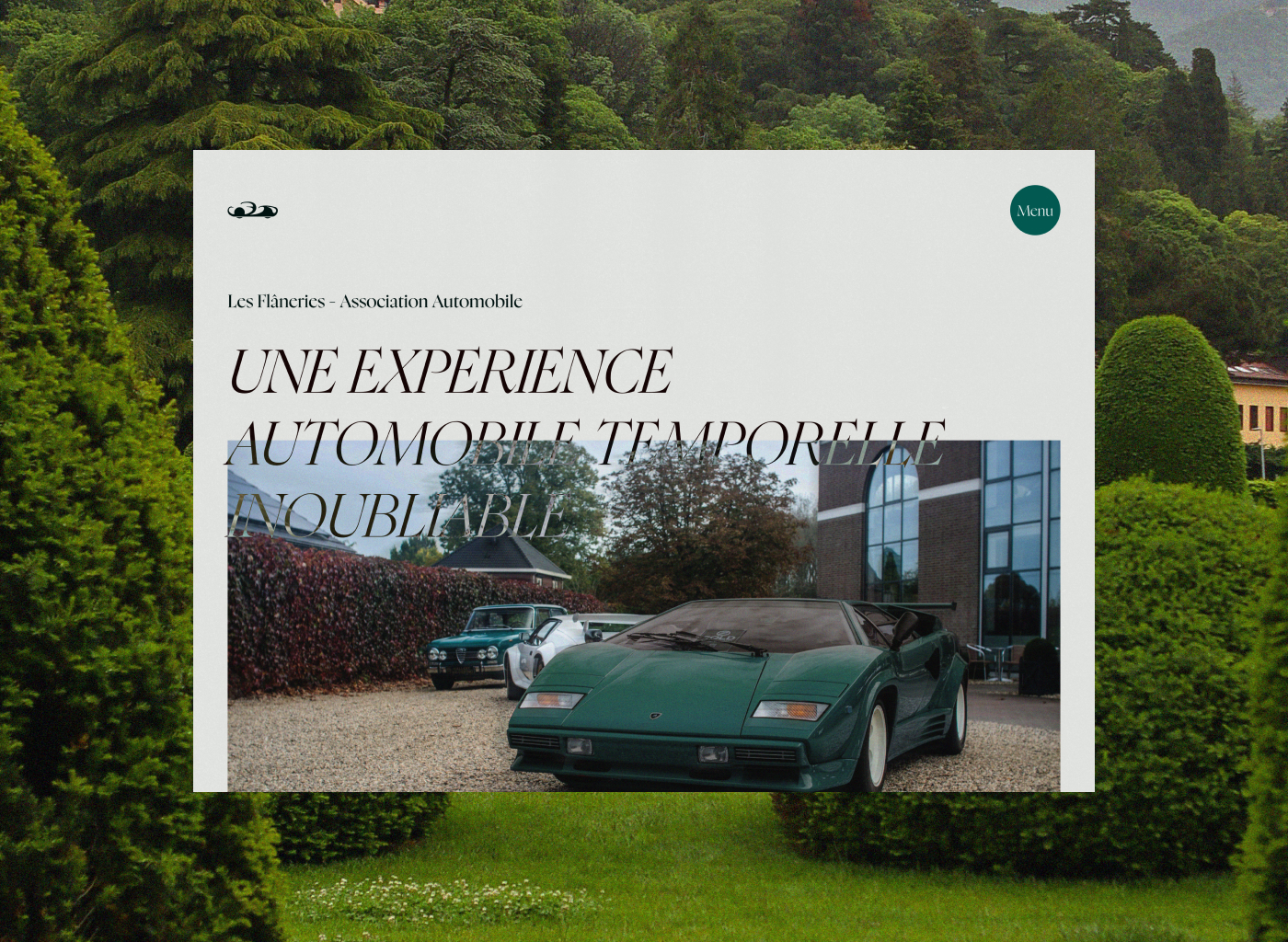 Page d'atterrissage du site web