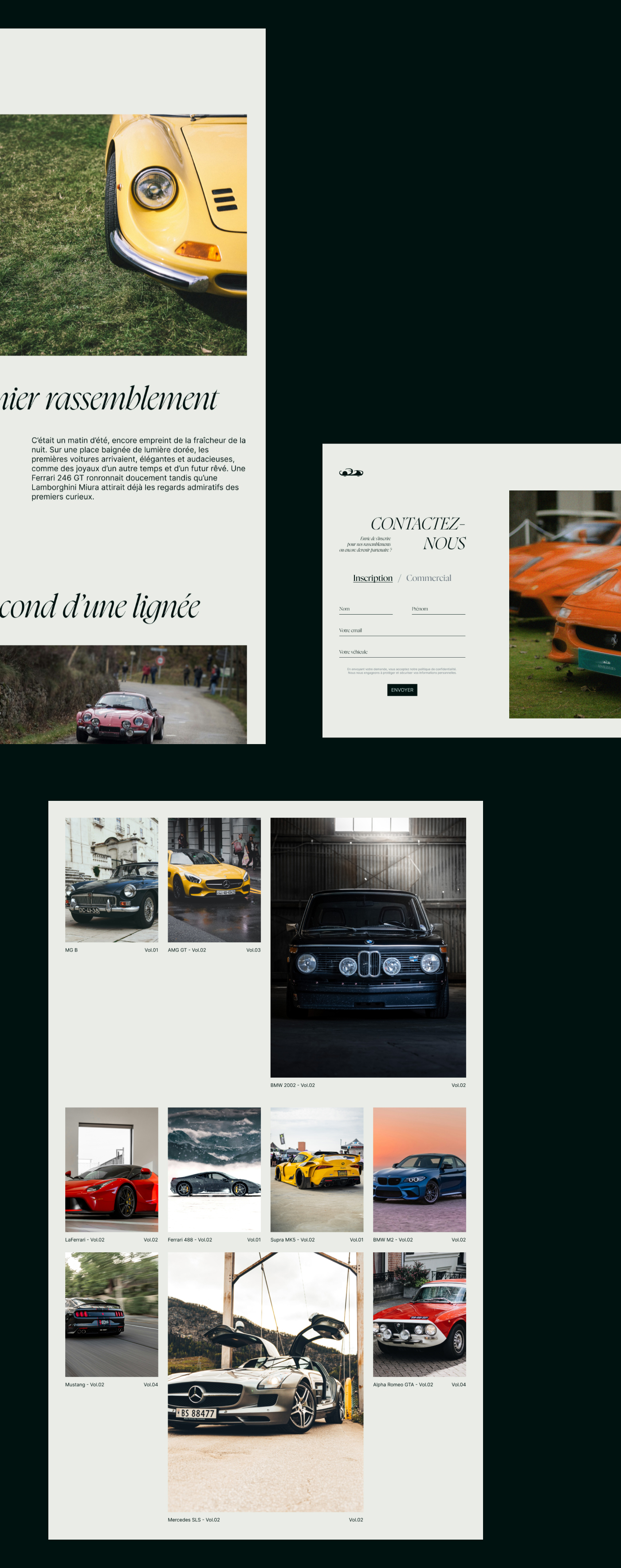 Section de plusieurs pages
